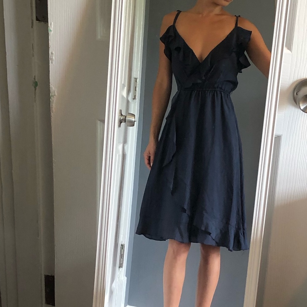 NWOT Anthropologie Sunner XS ruffle cocktail dress